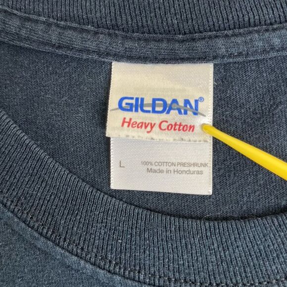 Gildan Sick Boy Motorcycle Skull Black Long Sleeve Crew Neck T Shirt Men Large - Picture 11 of 16